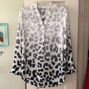 NY & Co Leopard Blouse